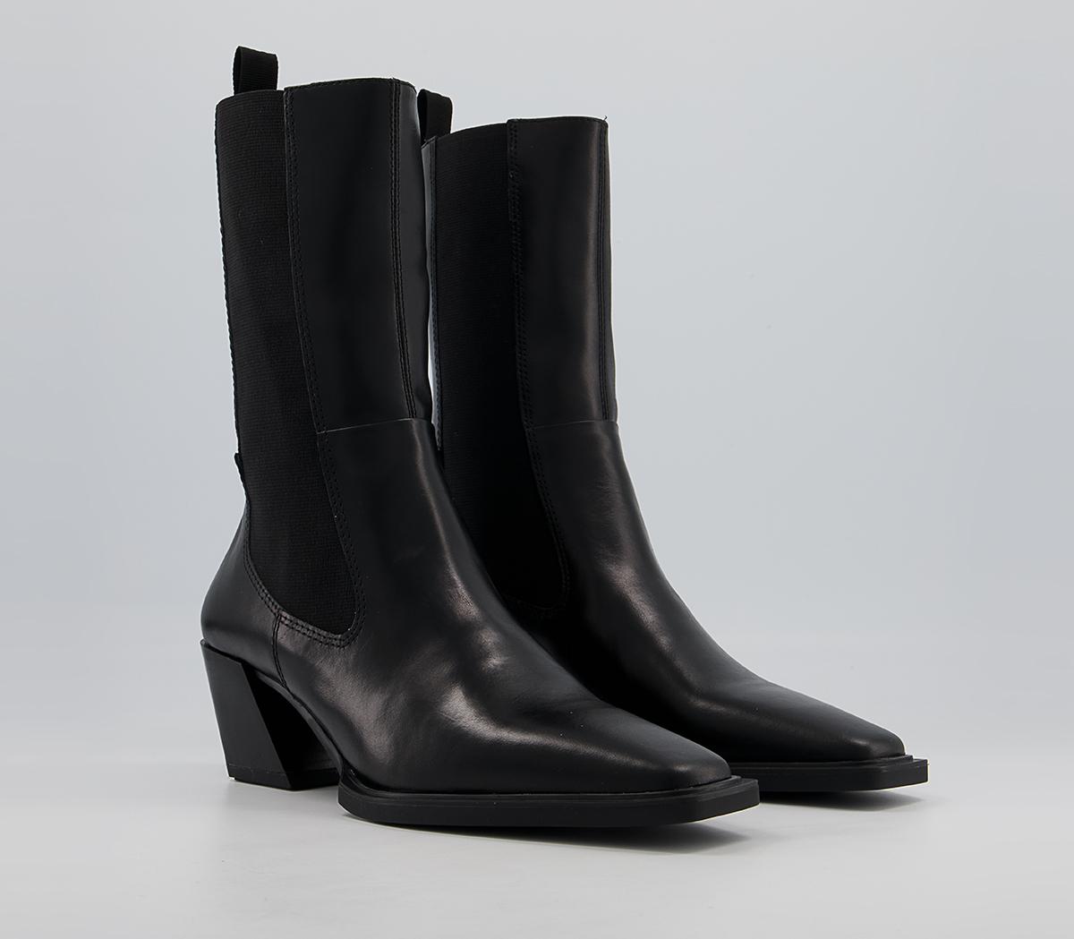 Vagabond Shoemakers Alina High Chelsea Boots Black - Women's Ankle Boots