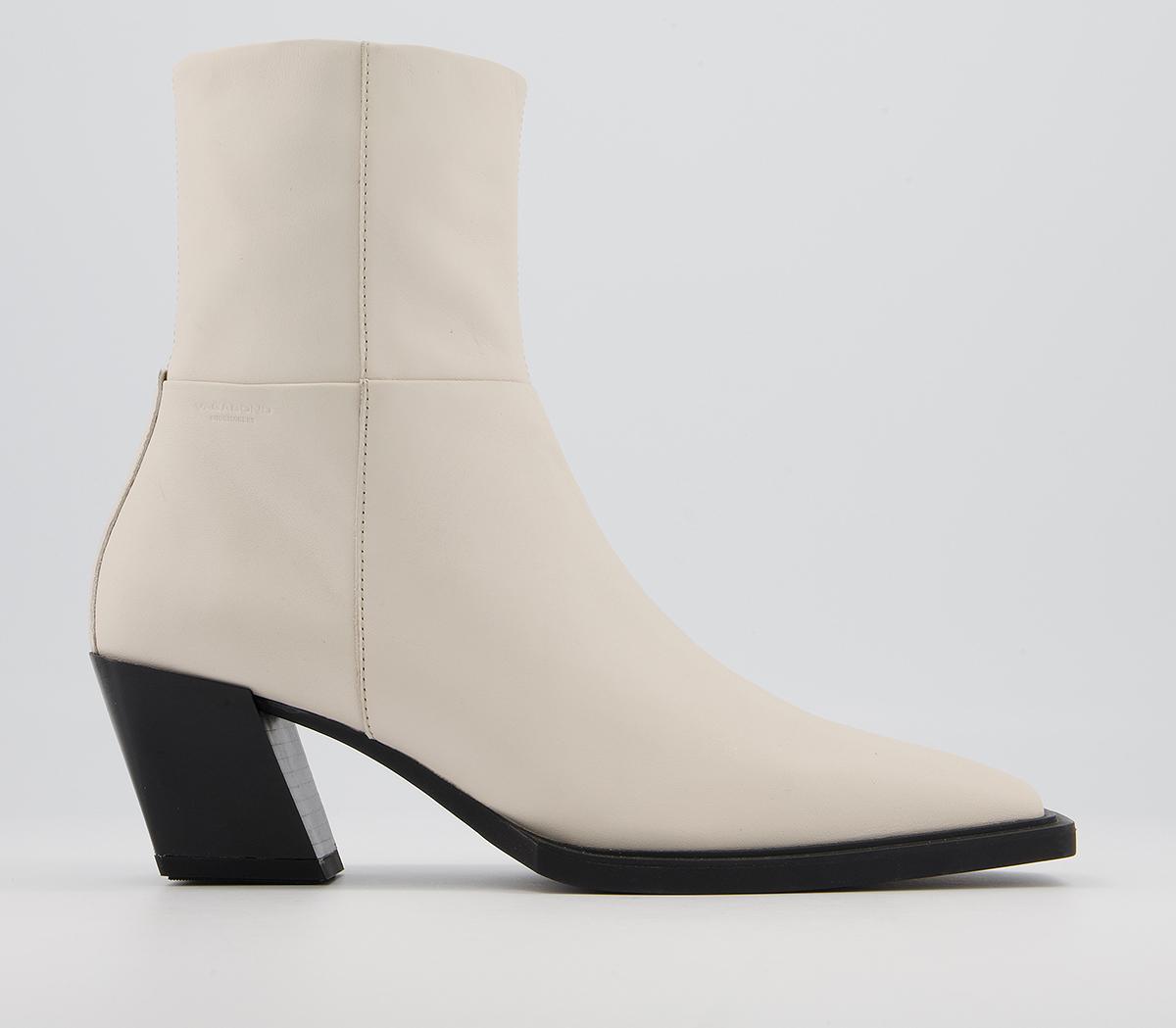 Vagabond Shoemakers Alina Ankle Boots Off White - Women's Ankle Boots