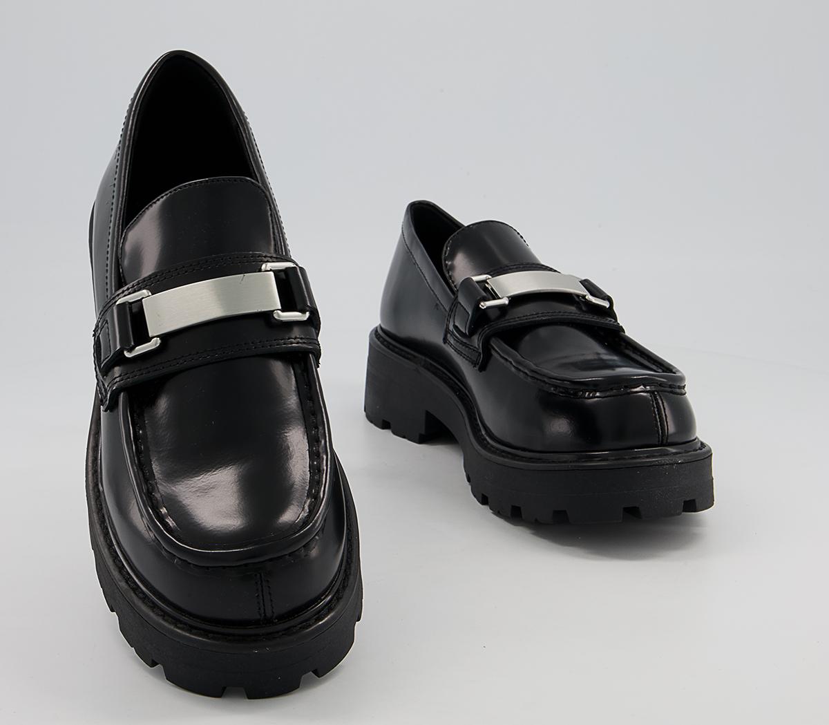 Vagabond Shoemakers Cosmo 2.0 Buckle Loafers Black Polished - Women’s ...