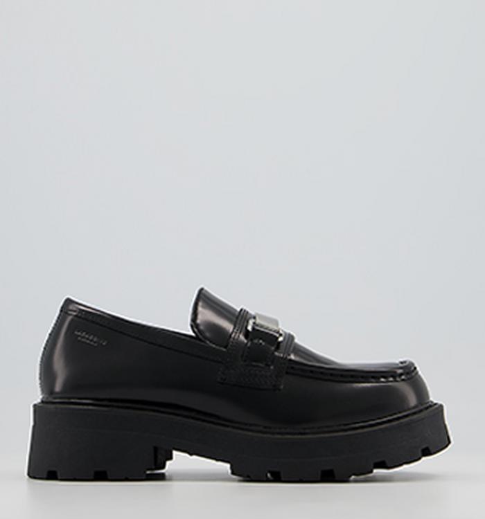 Vagabond Shoemakers Cosmo 2.0 Buckle Loafers Black Polished