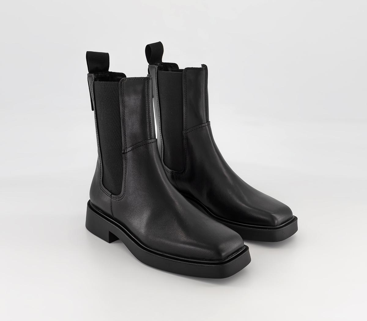 Vagabond Womens Jillian Chelsea Boots Black Leather, 4