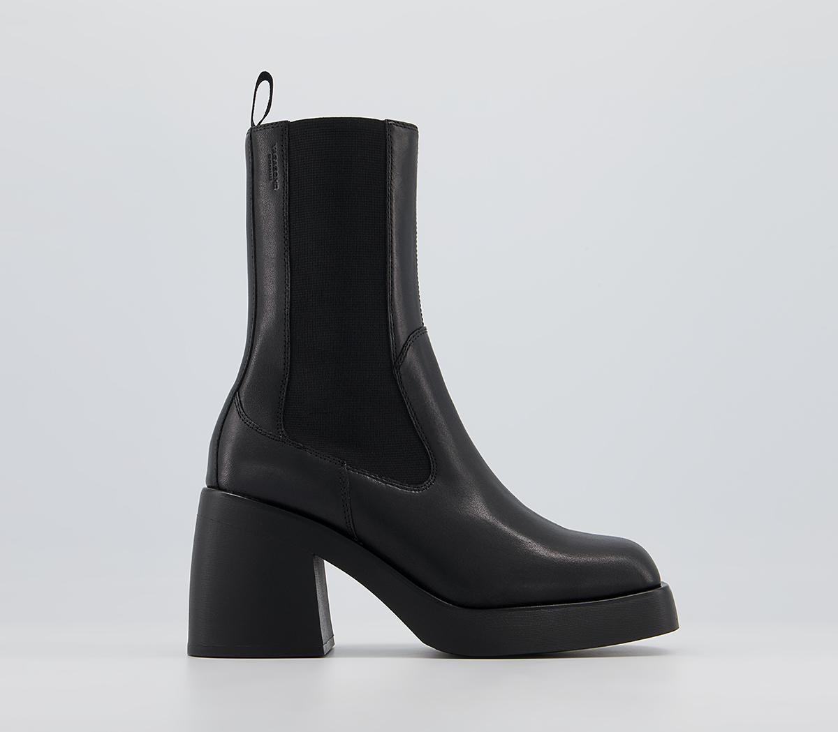 Brooke Chelsea Boots Black Leather