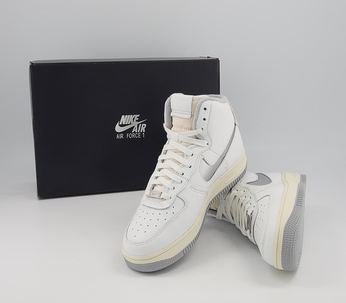 Nike Af1 Sculpt Trainers Nike Af1 Sculpt Trainers Summit White Silver Coconut Milk Summit White Wolf