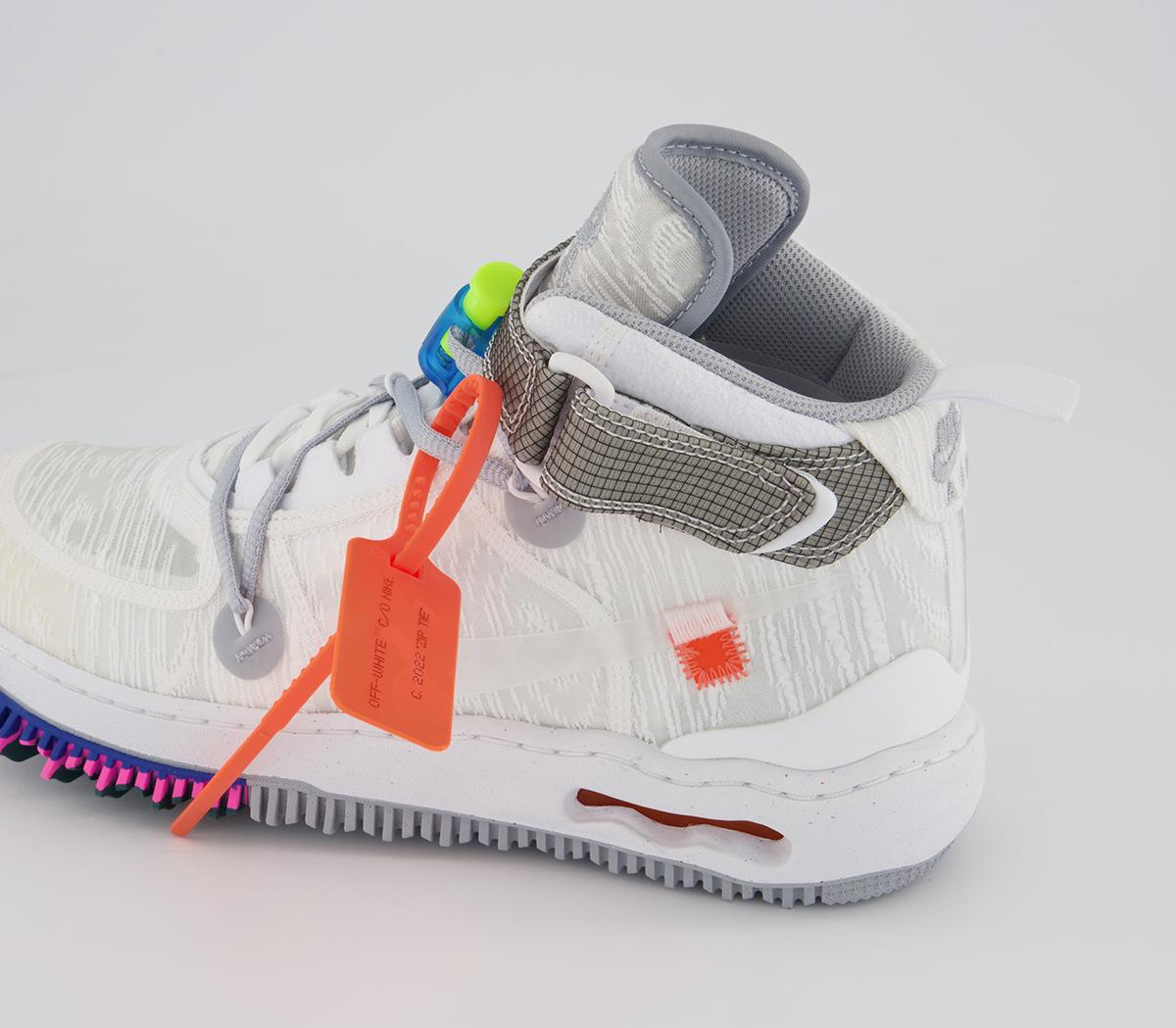 Nike Nike Air Force 1 Mid Trainers White Clear White - Women's Trainers