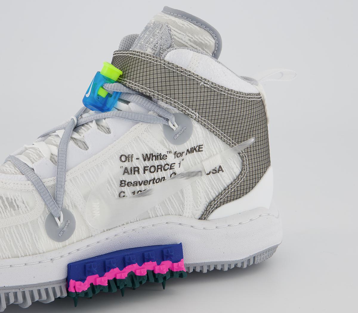 NikeNike Air Force 1 Mid TrainersWhite Clear White
