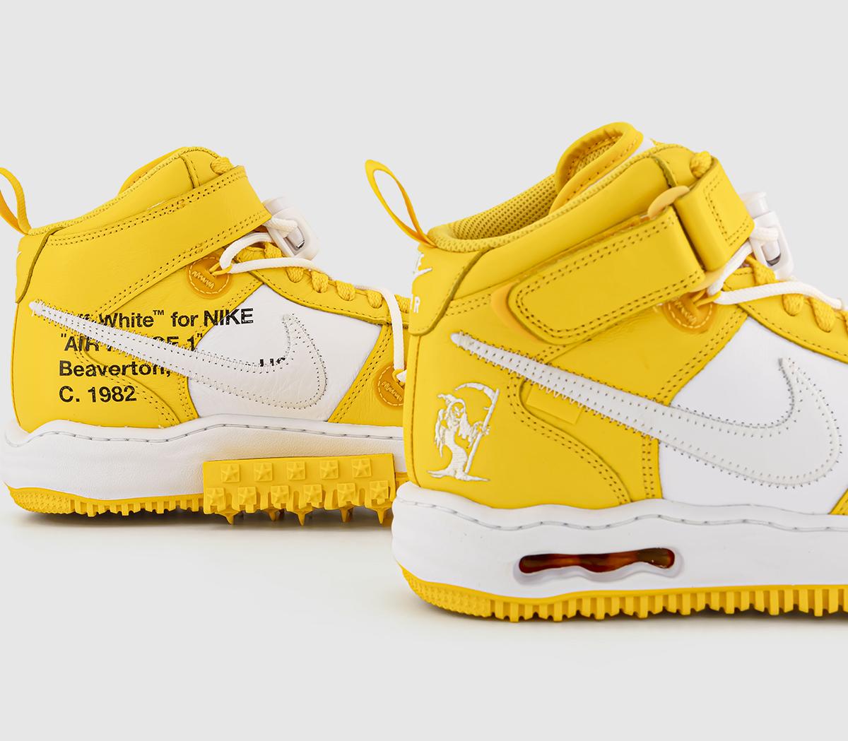 NikeNike Air Force 1 Mid TrainersWhite White Varsity Maize