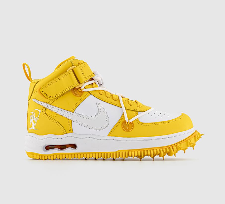 Off-White x Nike Air Force 1 Mid SP White Yellow, Where To Buy, DR0500-101