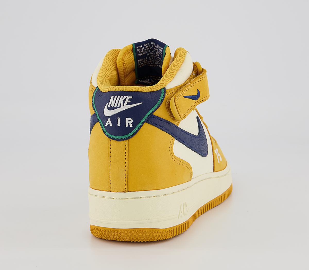 Nike Nike Air Force 1 Mid Trainers Pollen Blue Void Cashmere Green