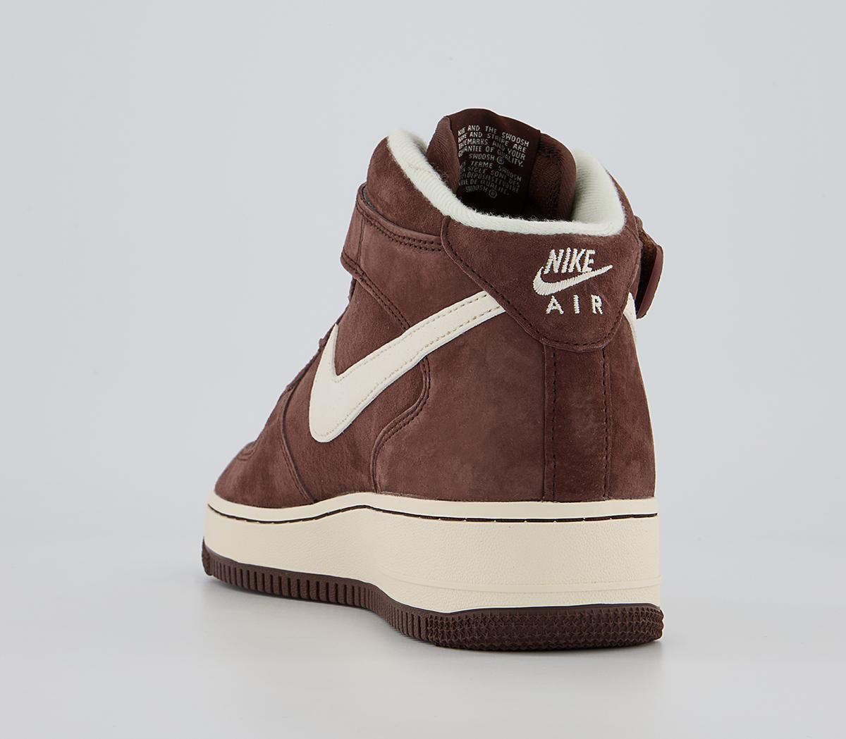 Nike Nike Air Force 1 Mid Trainers Nike Nike Air Force 1 Mid Trainers Chocolate Cream