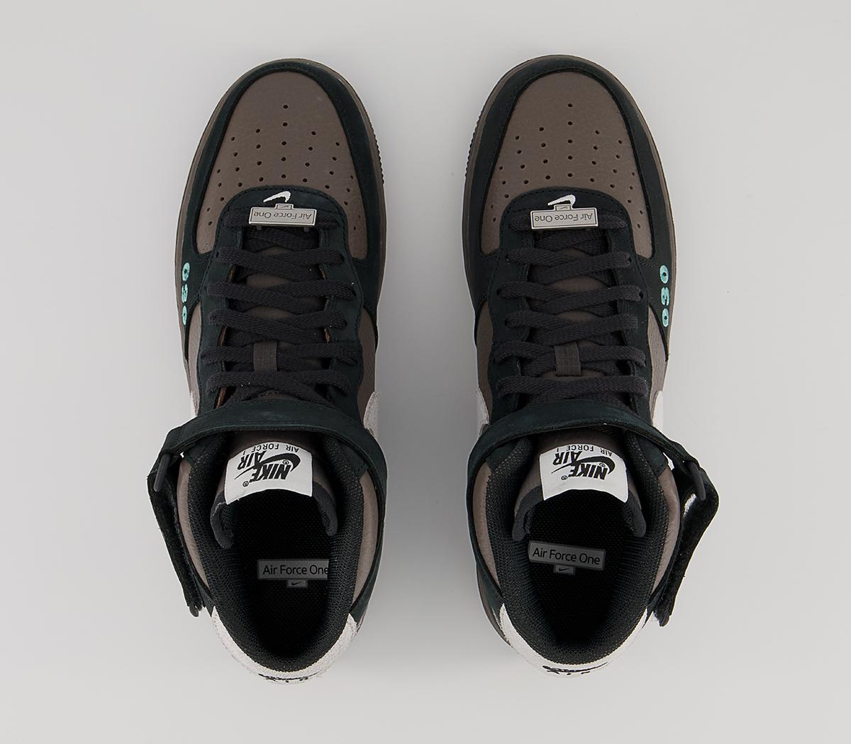 Nike Nike Air Force 1 Mid Berlin Trainers Nike Nike Air Force 1 Mid Berlin Trainers Cave Stone White Off Noir Washed Teal Black Metall