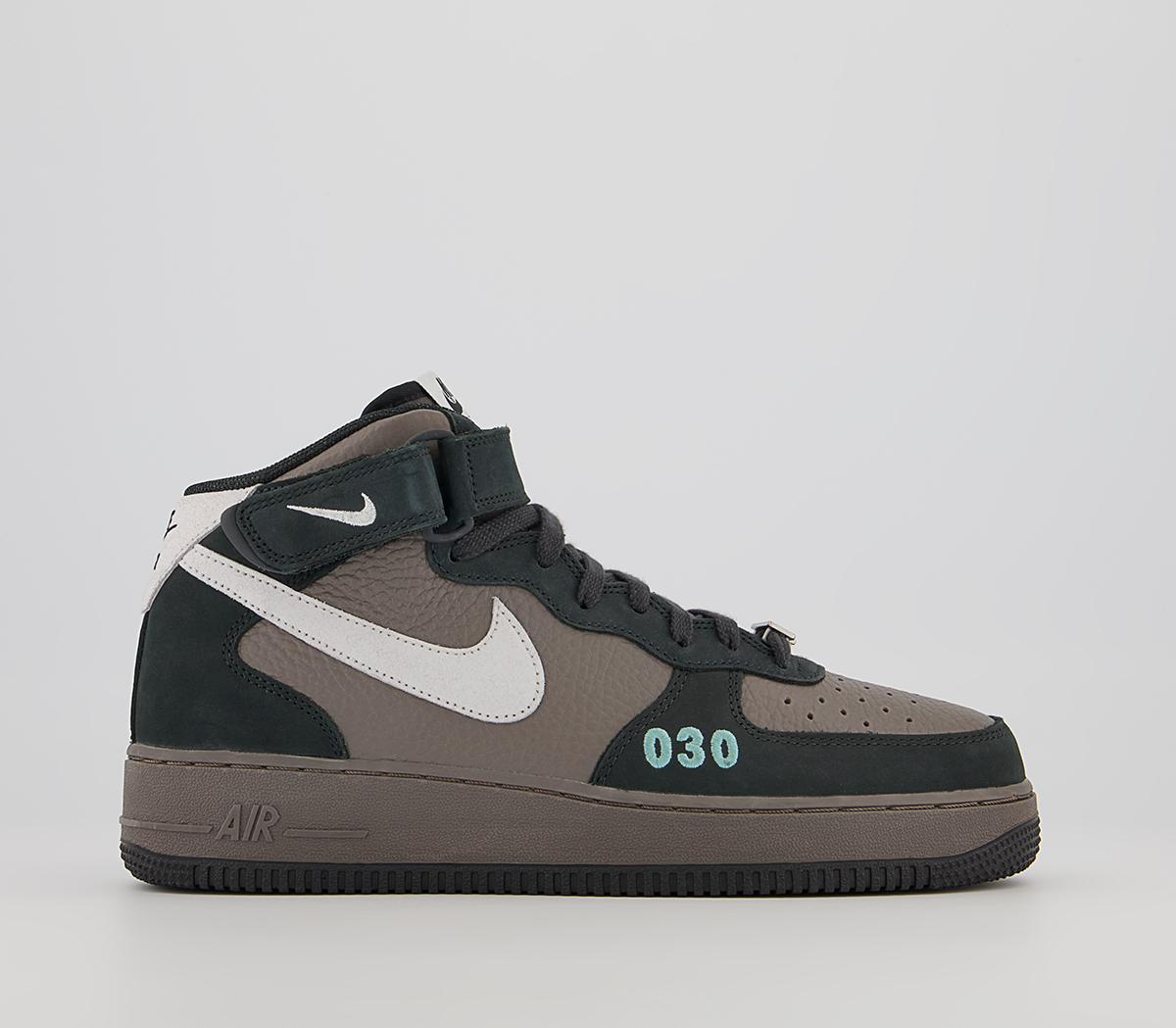 NikeNike Air Force 1 Mid Berlin TrainersCave Stone White Off Noir Washed Teal Black Metall