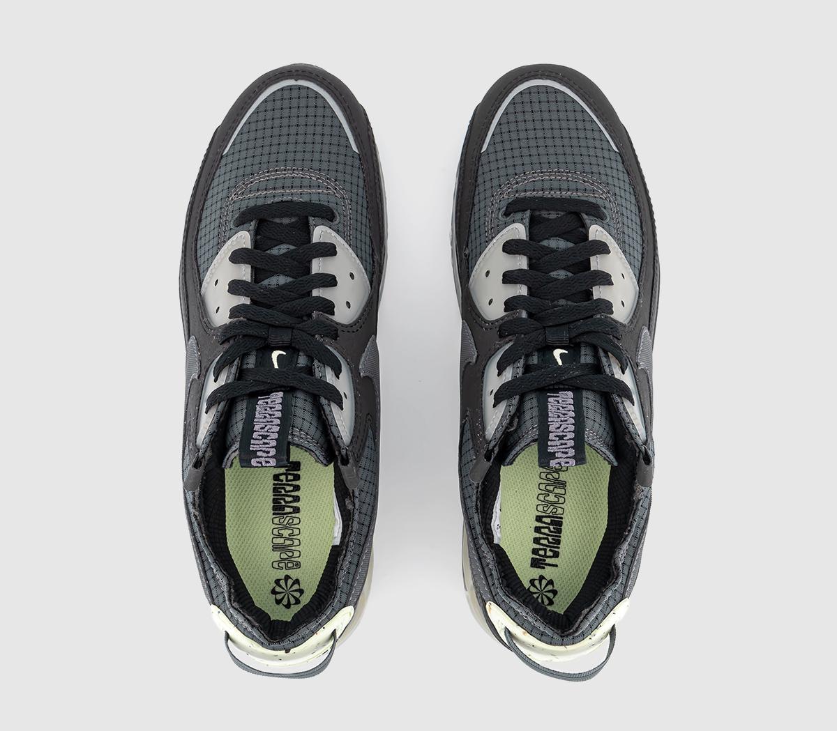 Nike Air Max Terrascape 90 Trainers Nike Air Max Terrascape 90 Trainers Black Dark Grey Lime Ice Anthracite