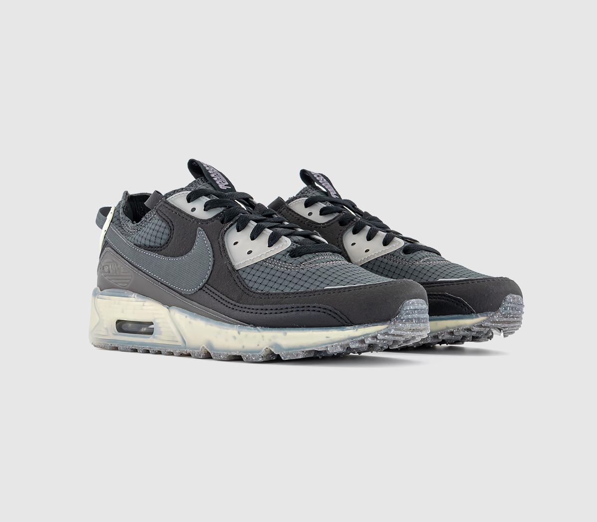 Nike Air Max Terrascape 90 Trainers Nike Air Max Terrascape 90 Trainers Black Dark Grey Lime Ice Anthracite