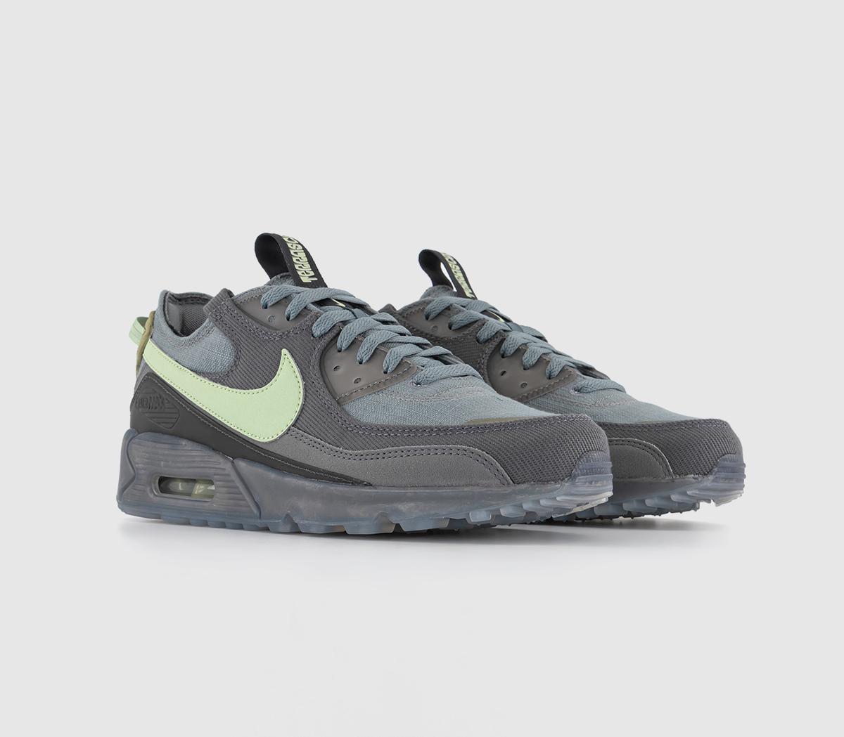 Nike Air Max Terrascape 90 Trainers Cool Honeydew Iron Grey, 7