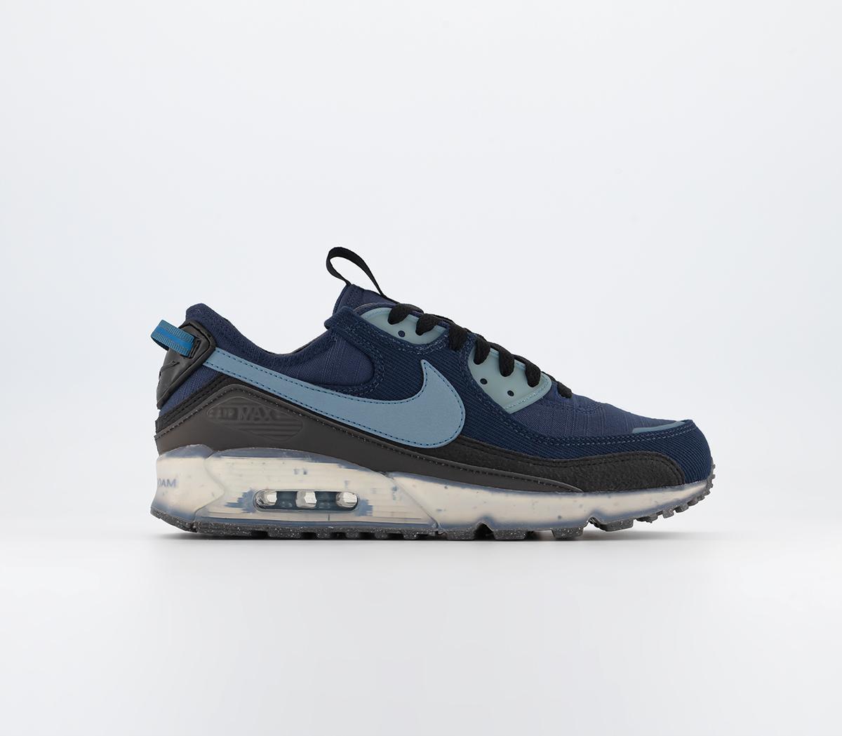 Nike Air Max Terrascape 90 Trainers Midnight Navy Noise Aqua  display picture 1