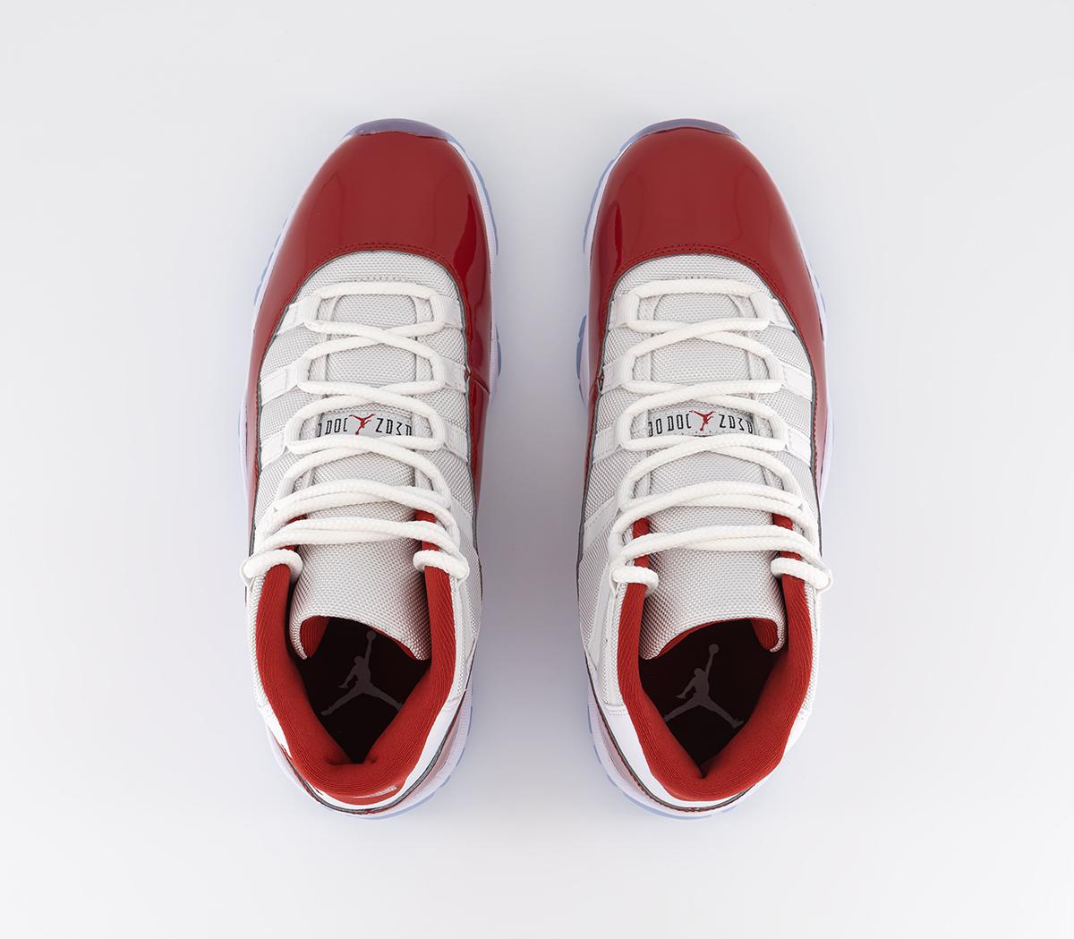 Jordan Air Jordan 11 Trainers White Varsity Red Black - Men's Trainers