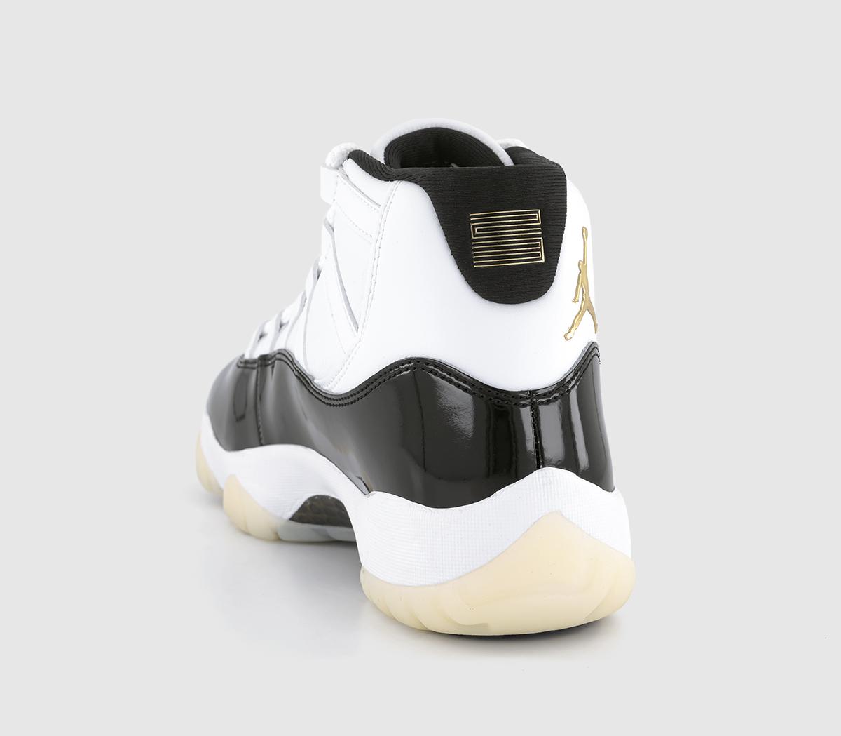 retro 11 gold and black