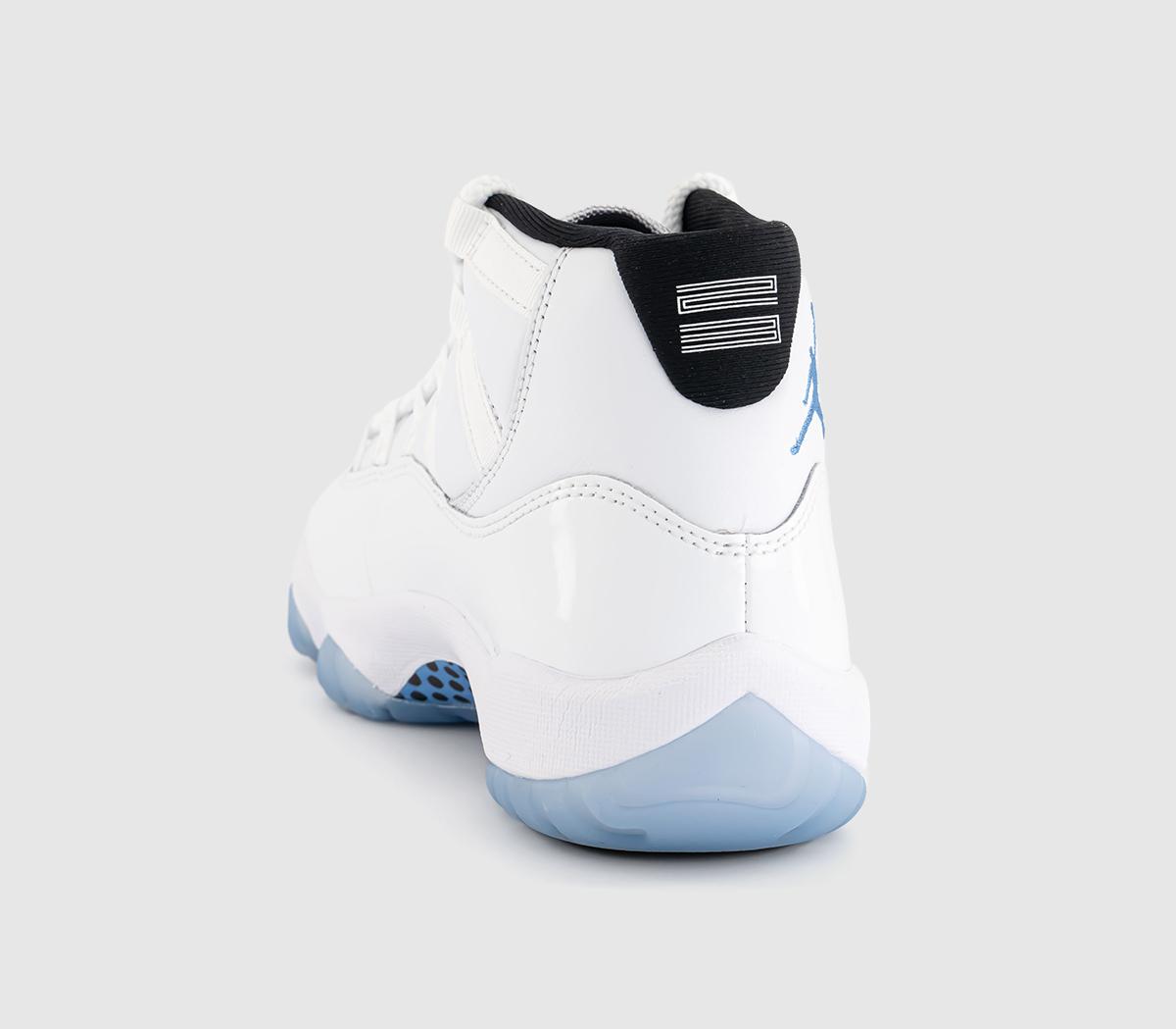 jordan 11 black white blue