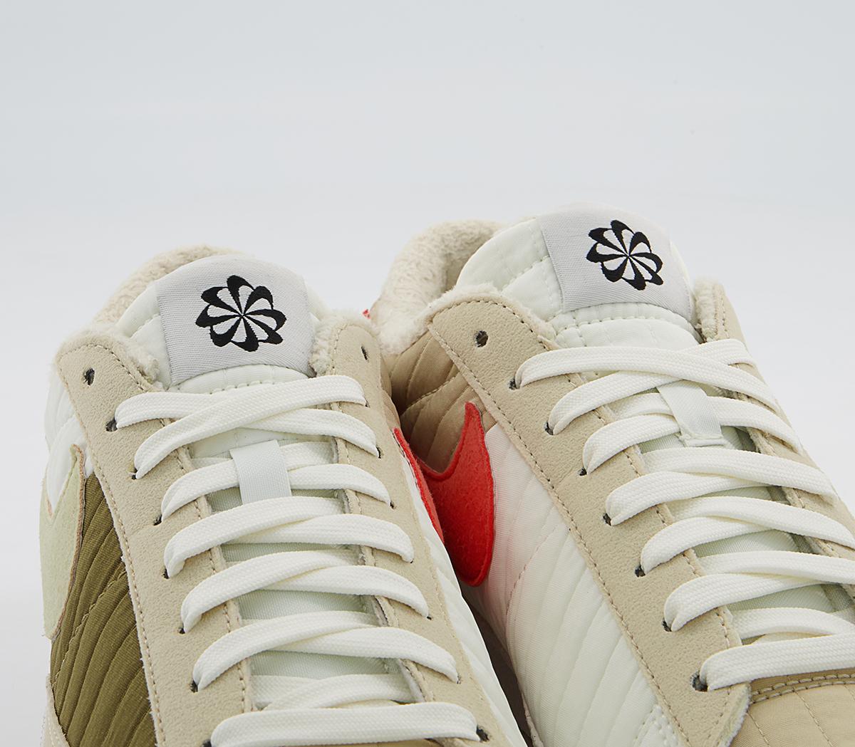 Nike Blazer Low 77 Lx Trainers Nike Blazer Low 77 Lx Trainers Sail Rattan Brown Kelp Orange Sail Rattan