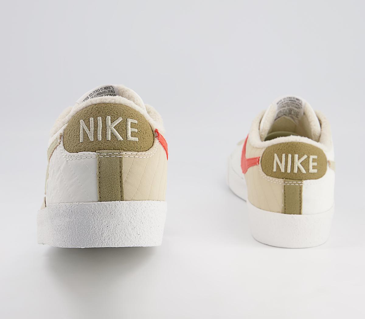 Nike Blazer Low 77 Lx Trainers Nike Blazer Low 77 Lx Trainers Sail Rattan Brown Kelp Orange Sail Rattan