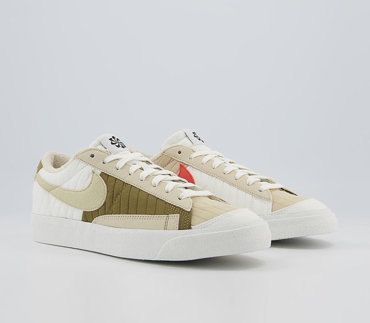 Nike Blazer Low 77 Lx Trainers Nike Blazer Low 77 Lx Trainers Sail Rattan Brown Kelp Orange Sail Rattan
