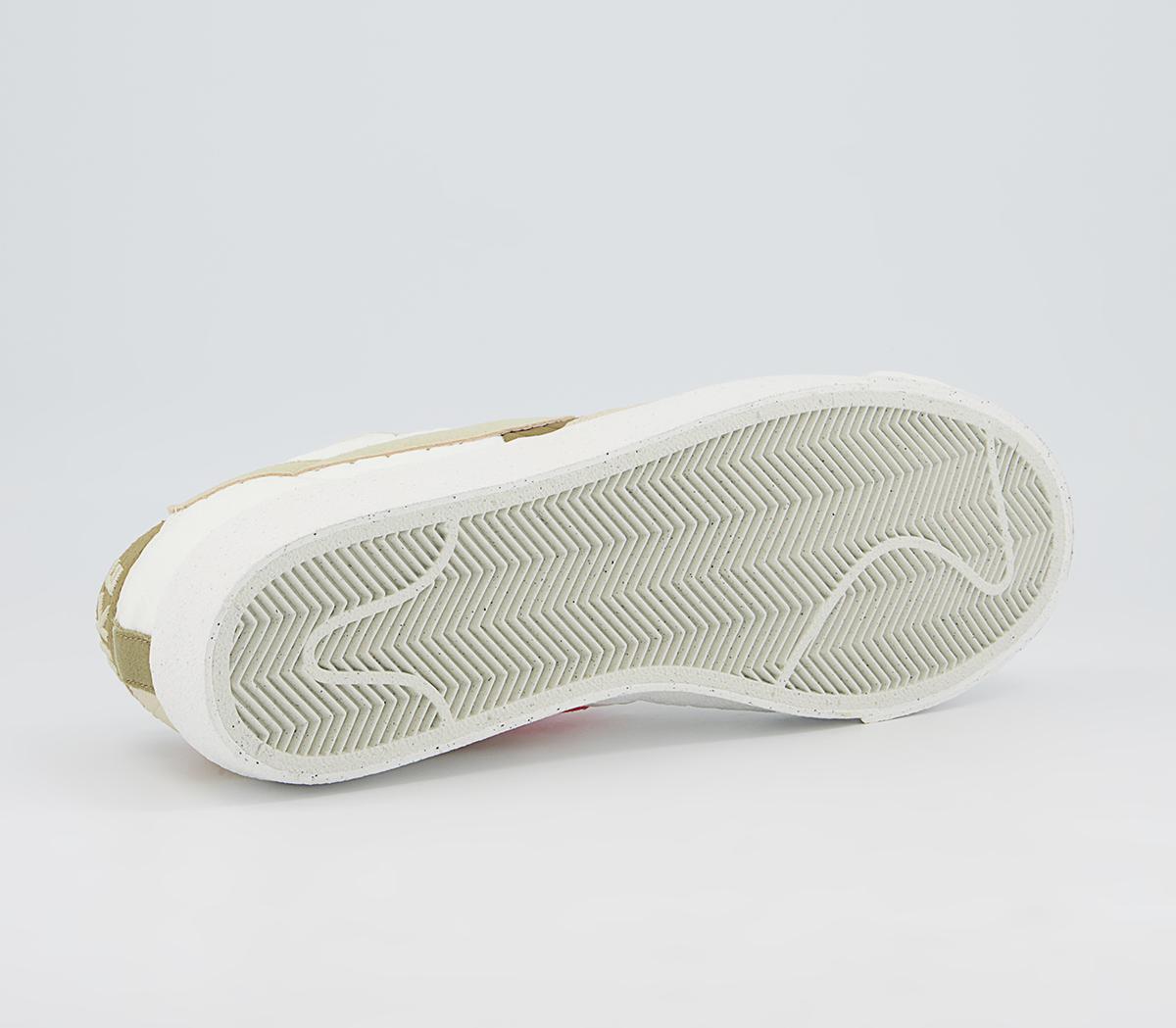 Nike Blazer Low 77 Lx Trainers Nike Blazer Low 77 Lx Trainers Sail Rattan Brown Kelp Orange Sail Rattan
