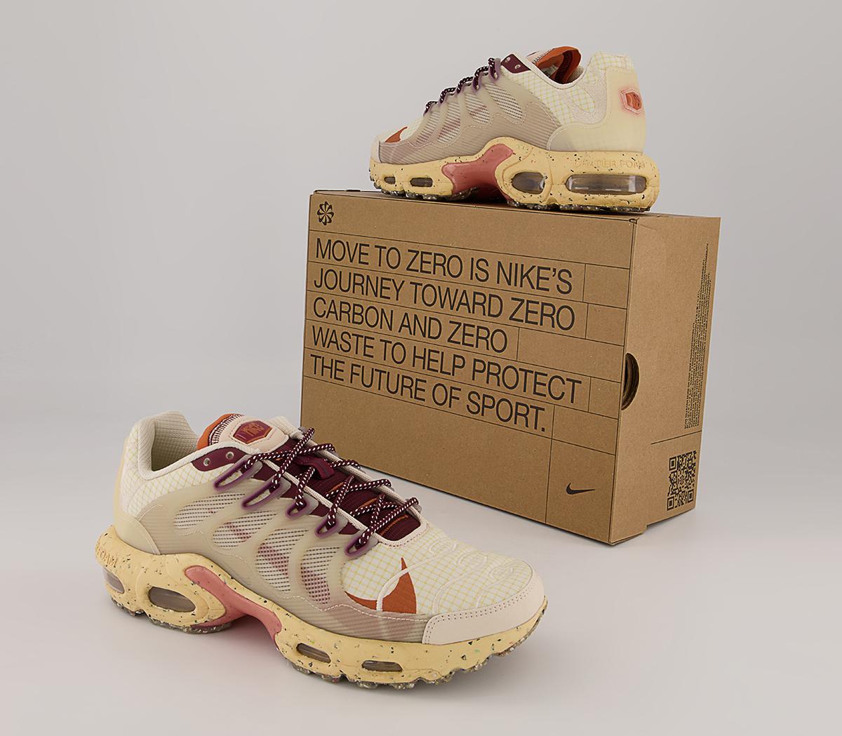 nike air max terrascape plus pearl white & hot curry