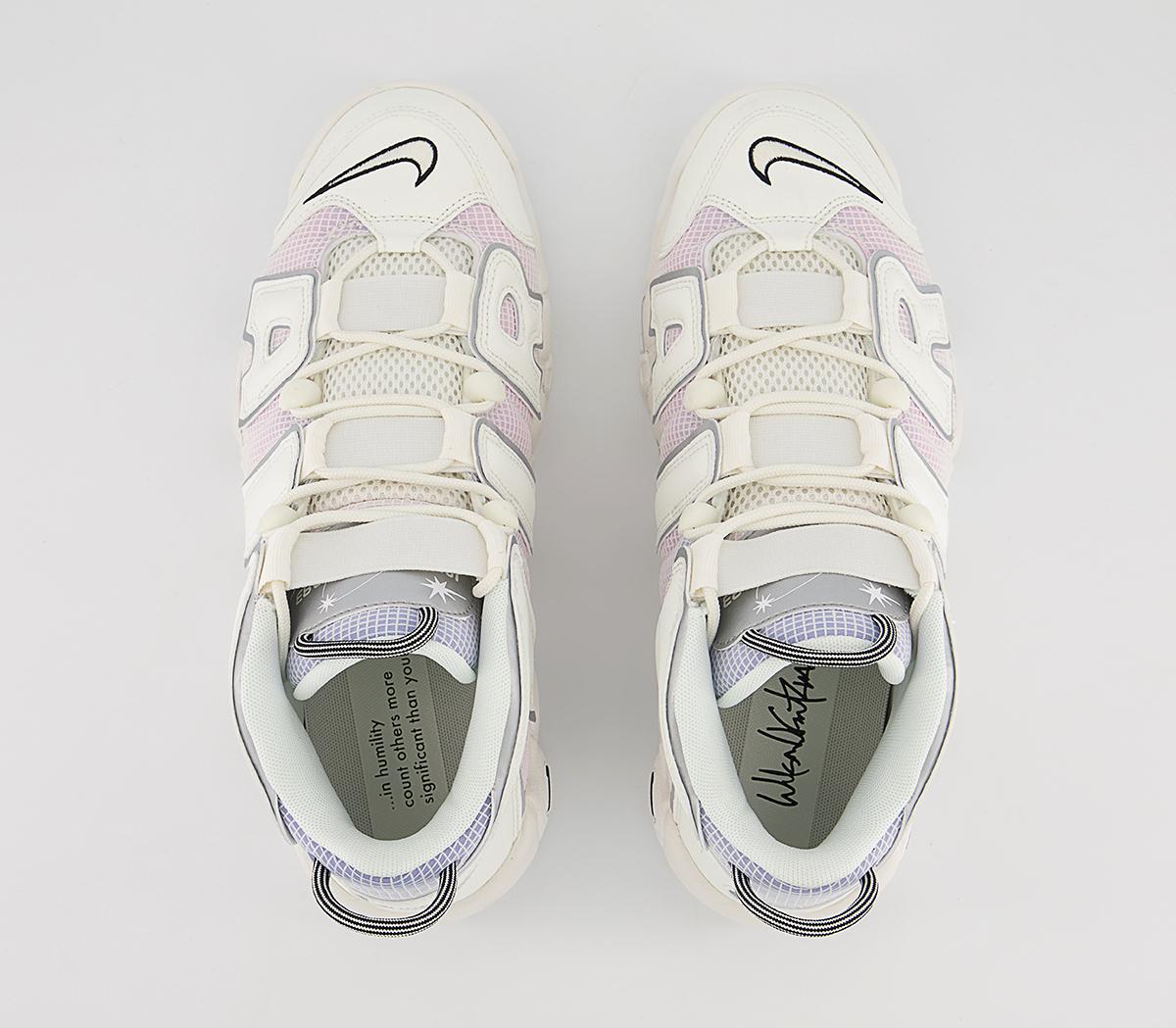 Nike Air More Uptempo 96 Trainers Nike Air More Uptempo 96 Trainers Sail Black Light Thistle Pink Foam Coconut Milk Me