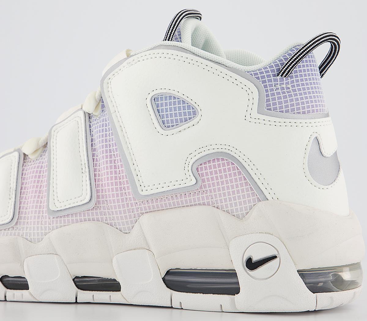 Nike Air More Uptempo 96 Trainers Nike Air More Uptempo 96 Trainers Sail Black Light Thistle Pink Foam Coconut Milk Me