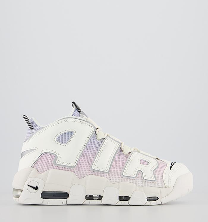 Nike Air More Uptempo 96 Trainers Sail Black Light Thistle Pink Foam Coconut Milk Me