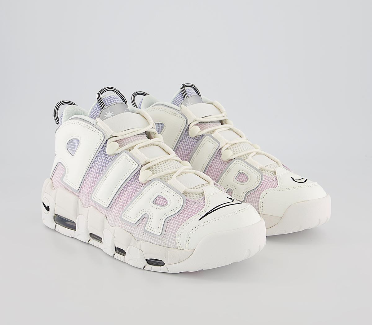Nike Air More Uptempo 96 Trainers Nike Air More Uptempo 96 Trainers Sail Black Light Thistle Pink Foam Coconut Milk Me