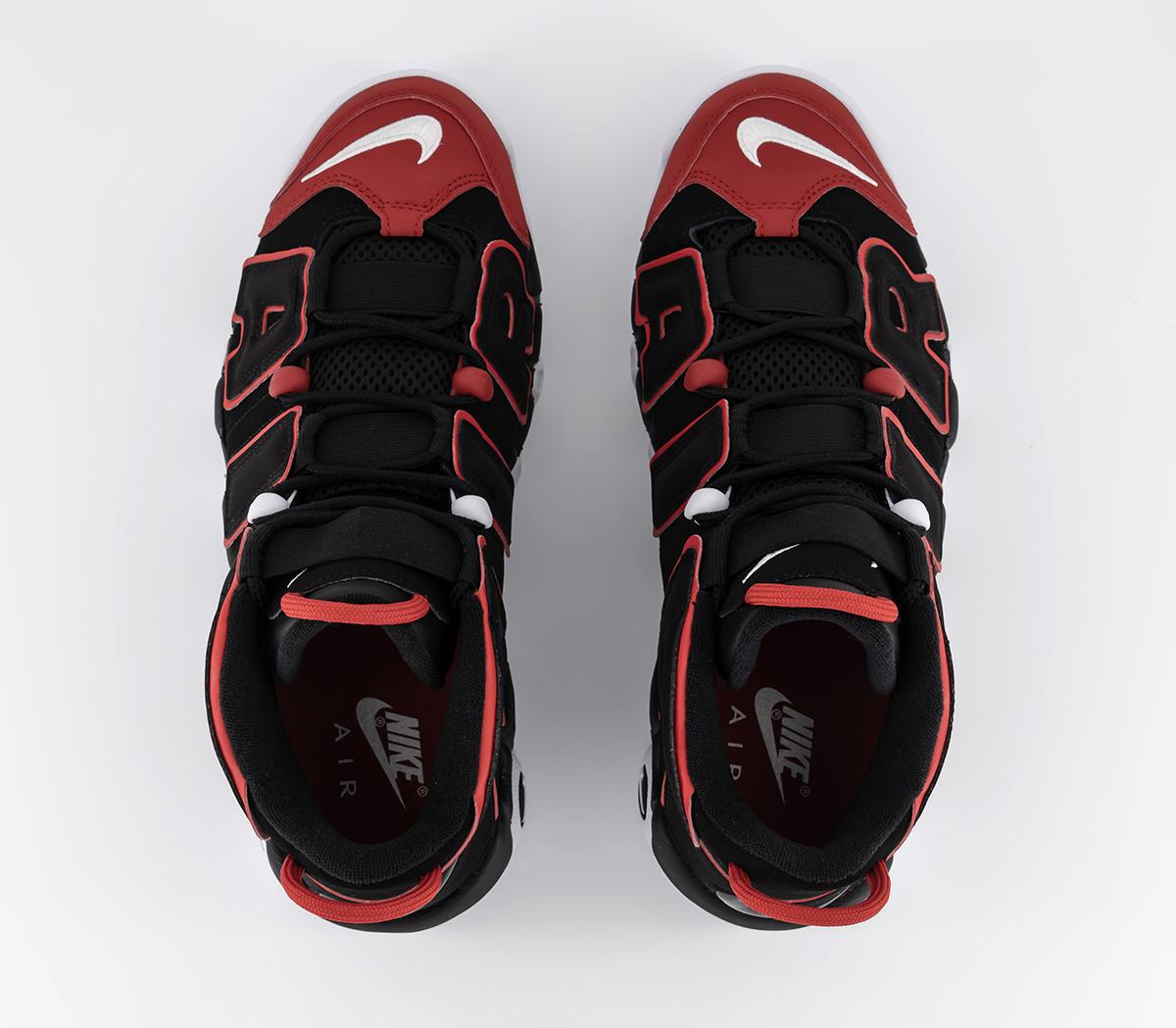 NikeAir More Uptempo 96 TrainersBlack Black University Red White