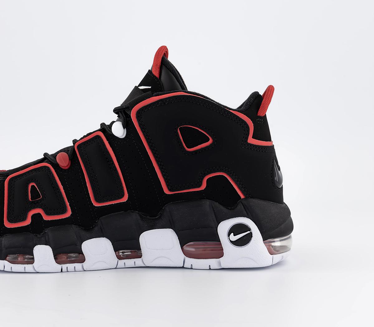 NikeAir More Uptempo 96 TrainersBlack Black University Red White