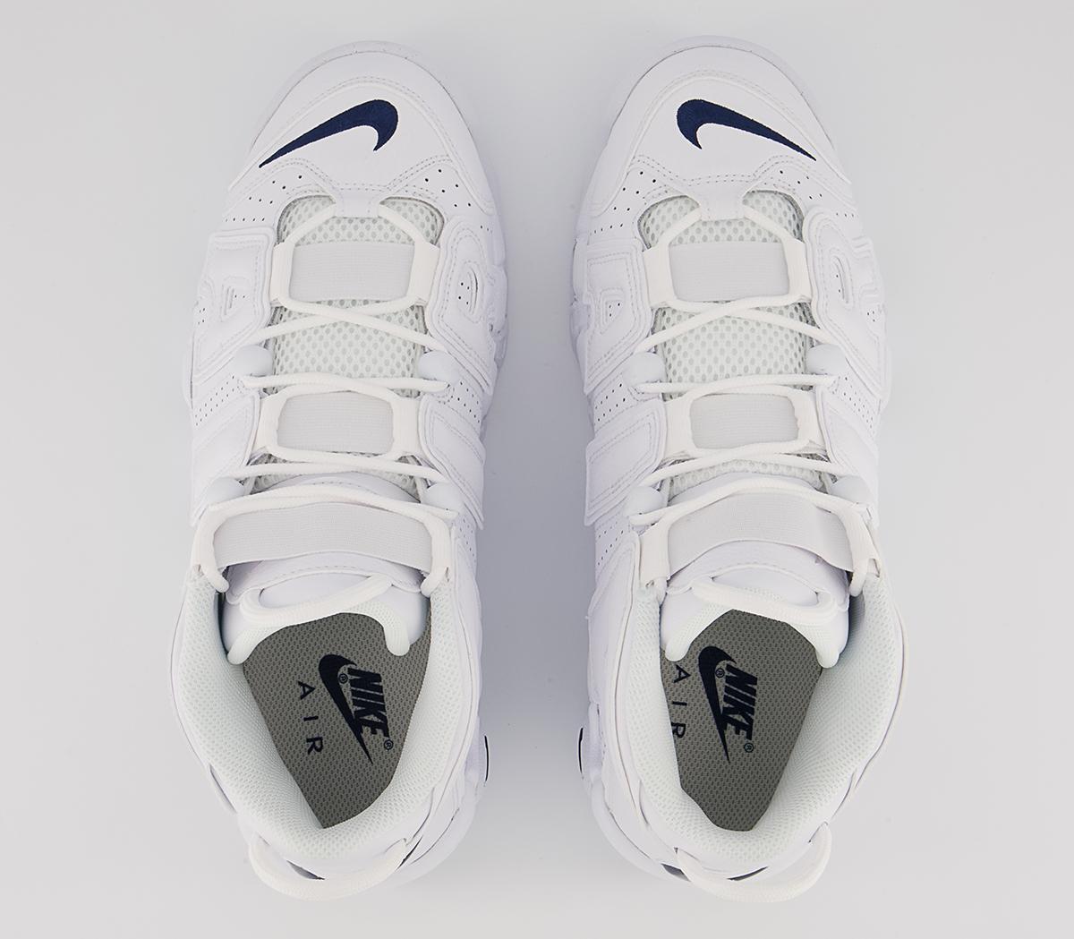 Nike Air More Uptempo 96 Trainers Nike Air More Uptempo 96 Trainers White Midnight Navy White Midnight Navy