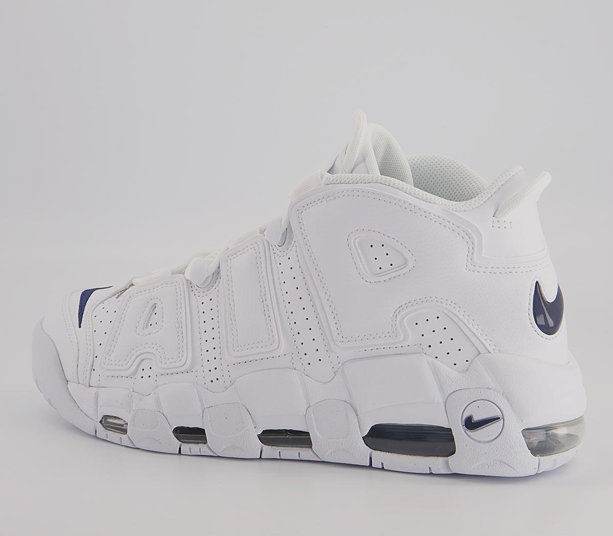 Nike Air More Uptempo 96 Trainers Nike Air More Uptempo 96 Trainers White Midnight Navy White Midnight Navy