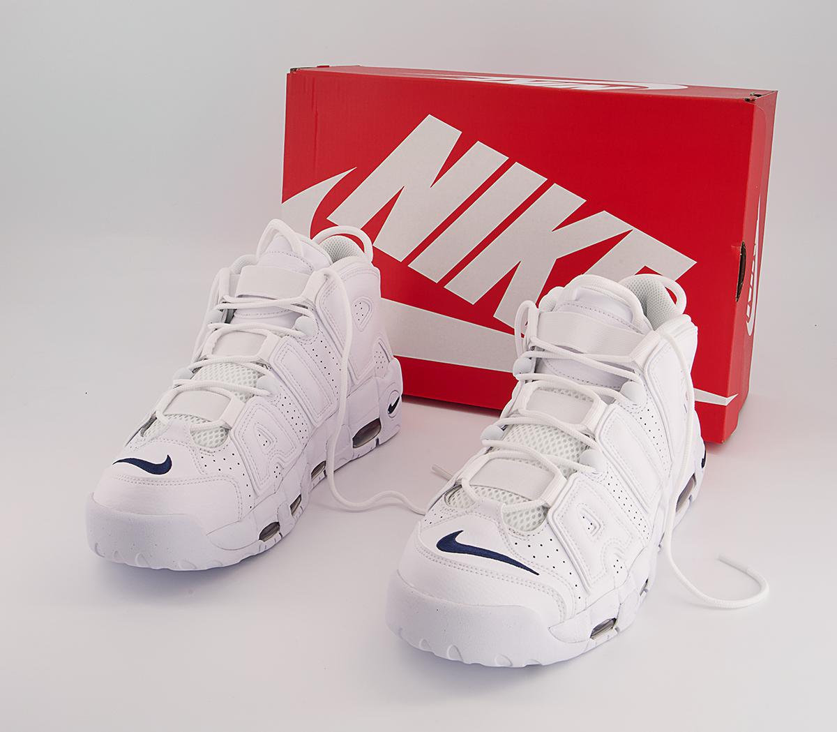 Nike Air More Uptempo 96 Trainers Nike Air More Uptempo 96 Trainers White Midnight Navy White Midnight Navy