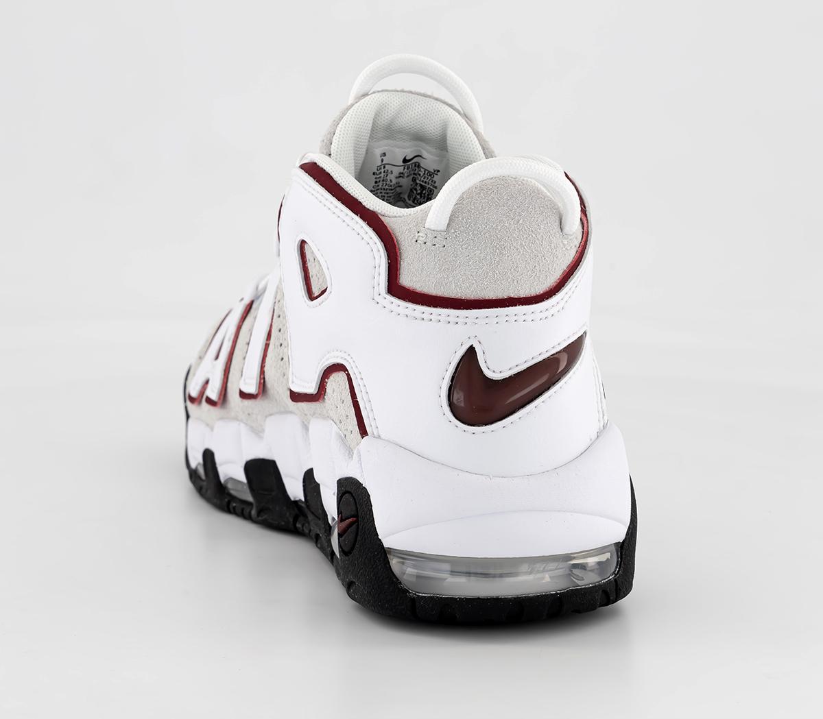 nike more uptempo white red