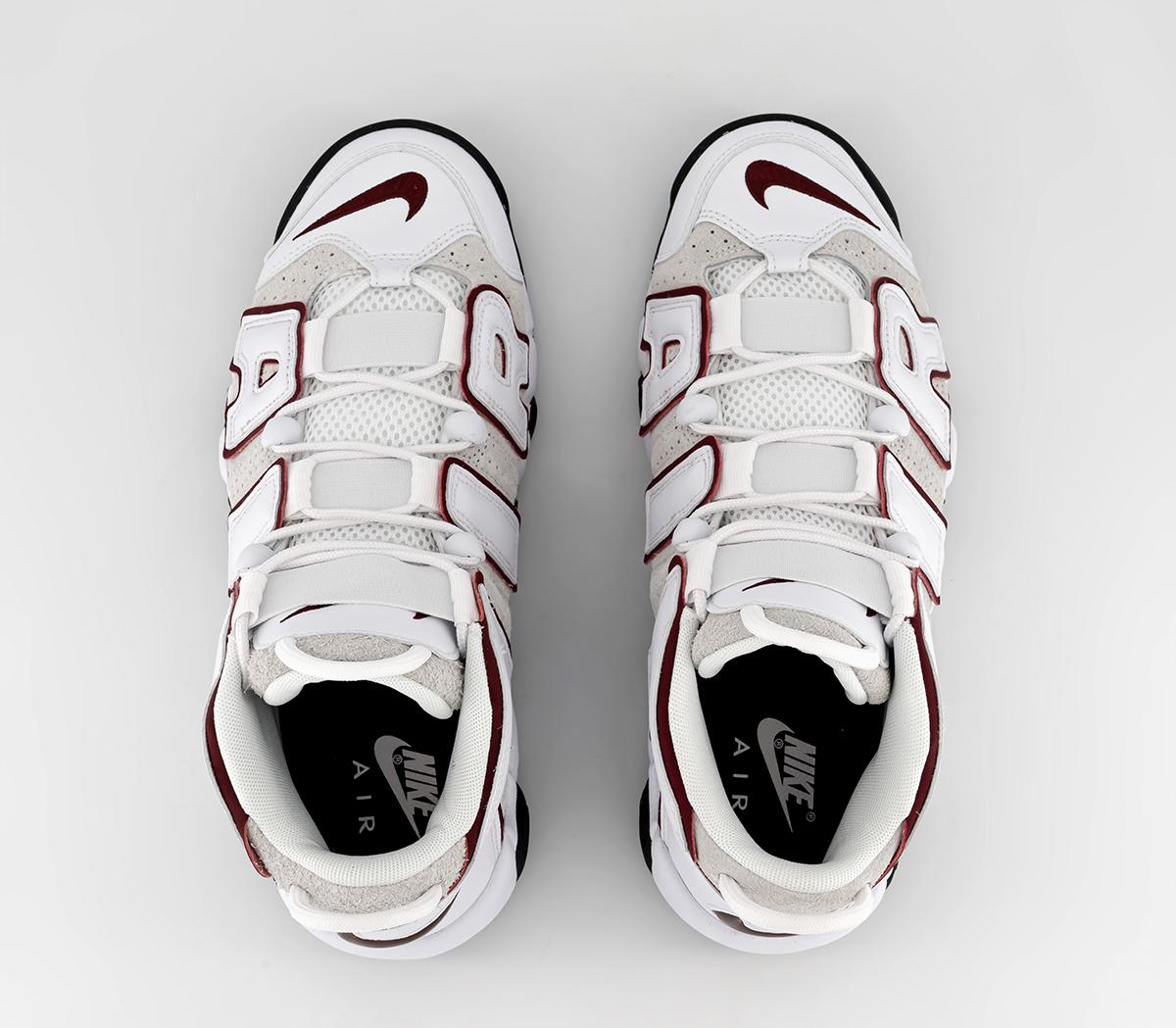 nike air more uptempo white varsity red outline