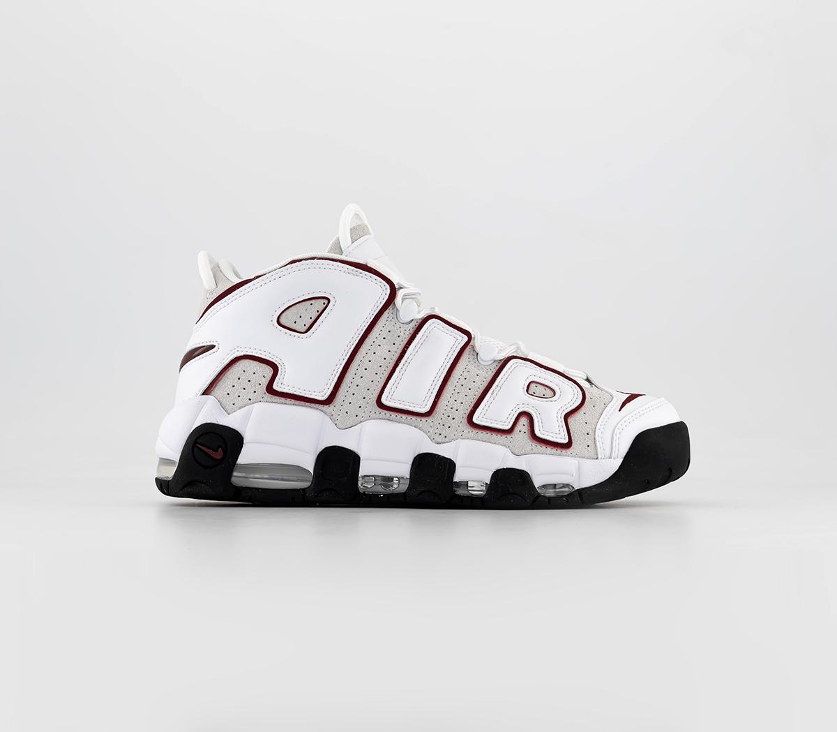 NikeAir More Uptempo 96 Trainers White Team Red Summit White Best Grey