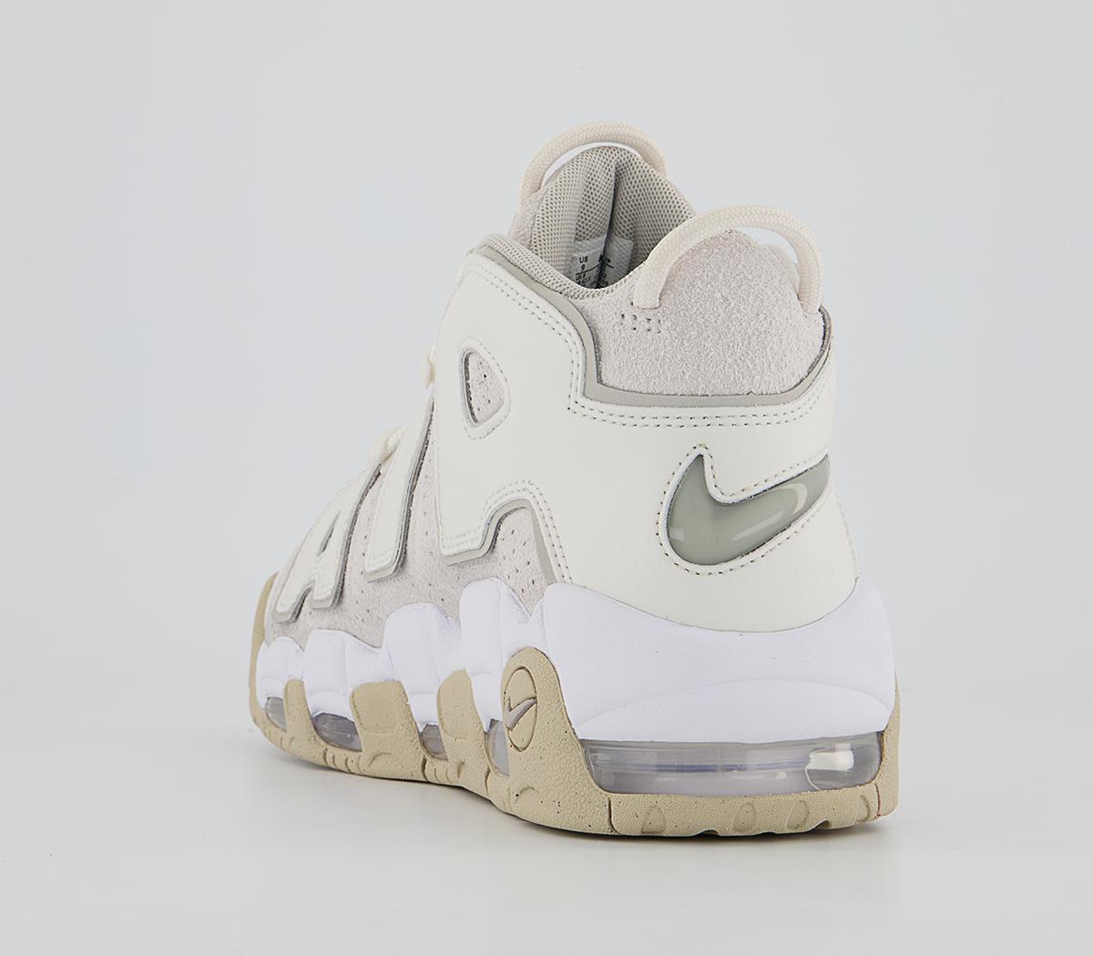 Nike Air More Uptempo 96 Trainers Nike Air More Uptempo 96 Trainers Phantom Light Iron Ore White Sanddrift