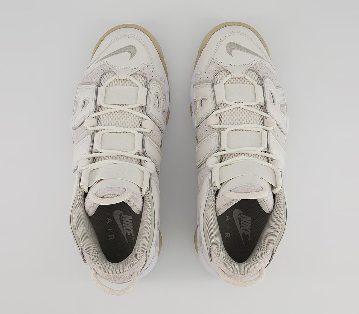 Nike Air More Uptempo 96 Trainers Nike Air More Uptempo 96 Trainers Phantom Light Iron Ore White Sanddrift