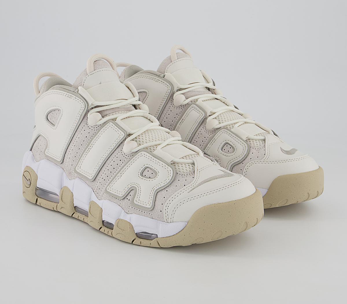 Nike Air More Uptempo 96 Trainers Nike Air More Uptempo 96 Trainers Phantom Light Iron Ore White Sanddrift