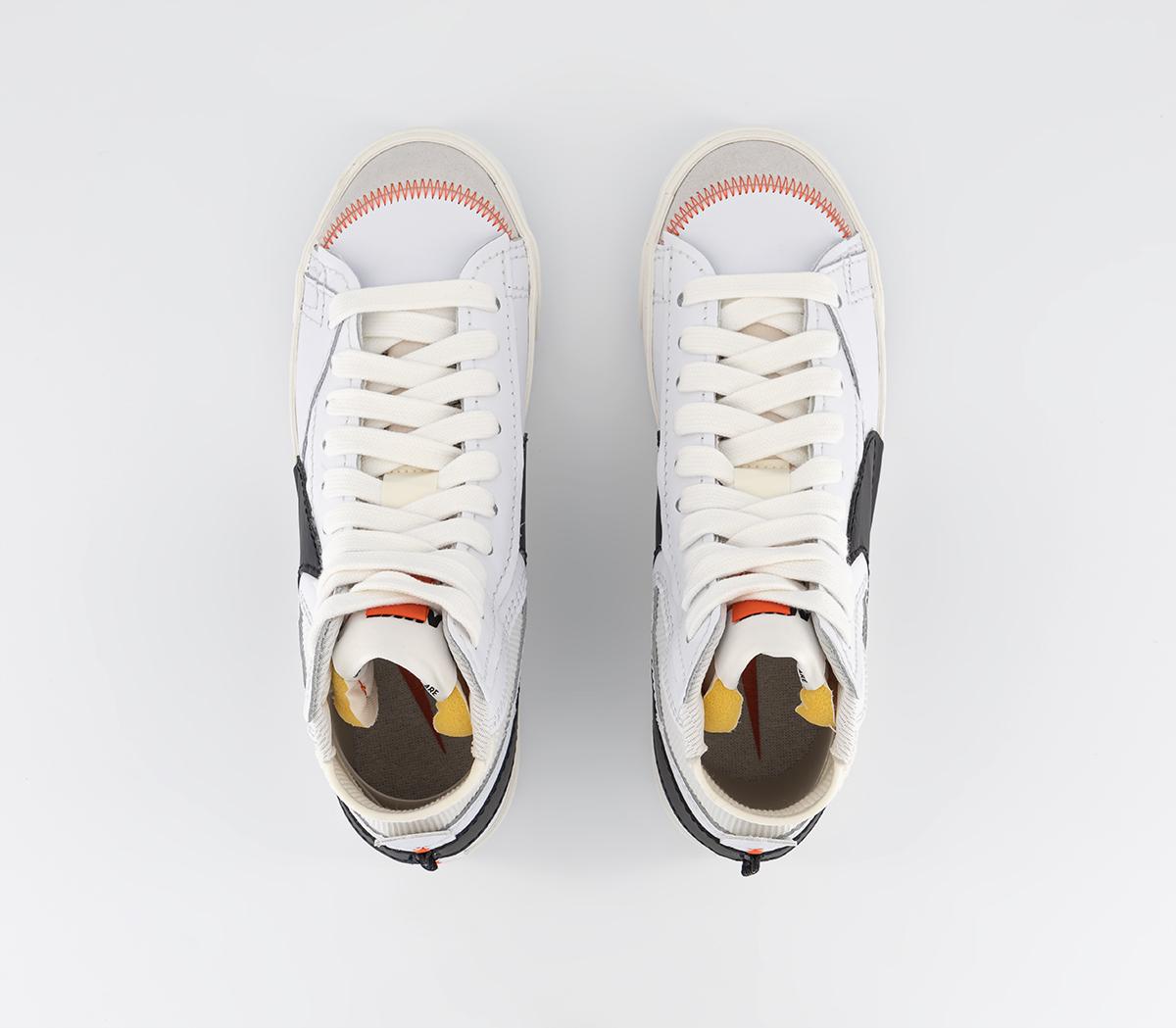 Nike Blazer Mid 77 Jumbo Trainers Nike Blazer Mid 77 Jumbo Trainers White Black White Sail White Team Orange
