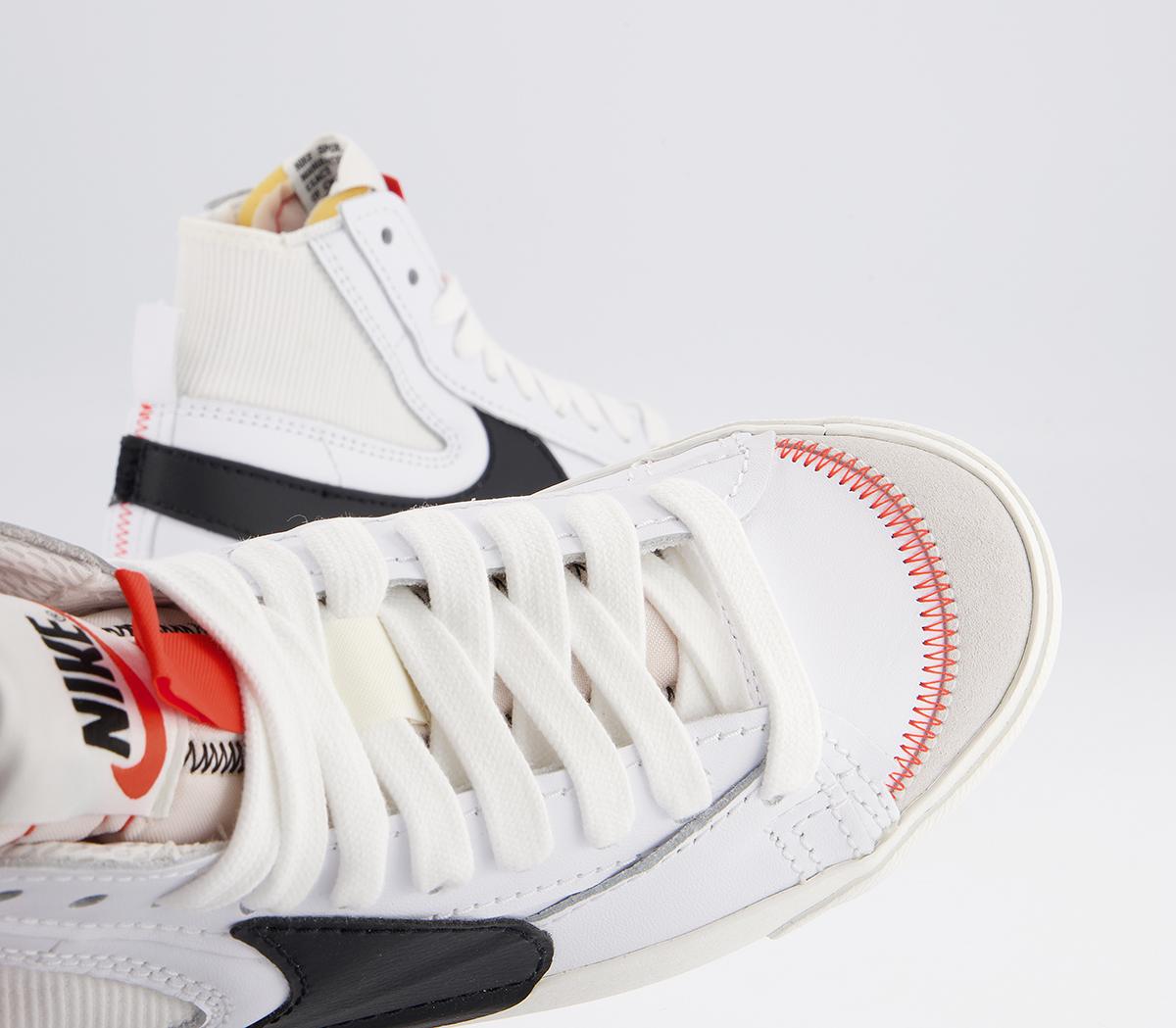 Nike Blazer Mid 77 Jumbo Trainers Nike Blazer Mid 77 Jumbo Trainers White Black White Sail White Team Orange