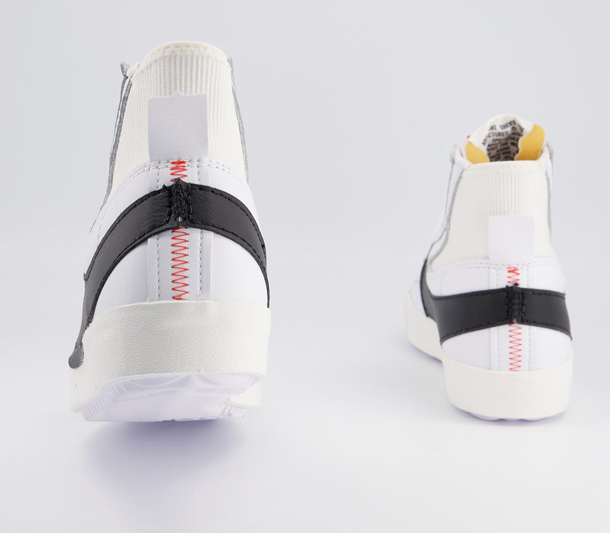 Nike Blazer Mid 77 Jumbo Trainers Nike Blazer Mid 77 Jumbo Trainers White Black White Sail White Team Orange