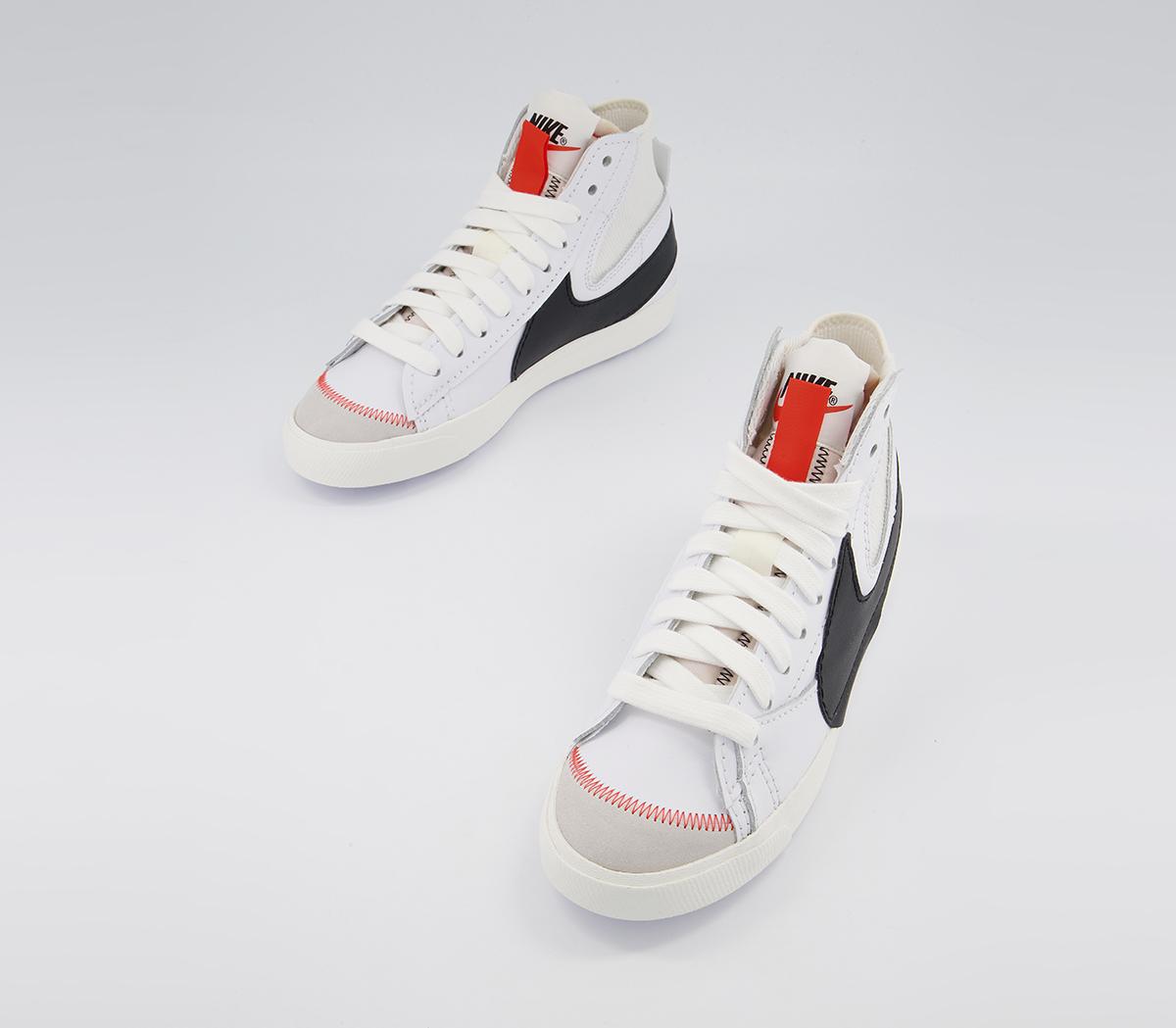 Nike Blazer Mid 77 Jumbo Trainers Nike Blazer Mid 77 Jumbo Trainers White Black White Sail White Team Orange