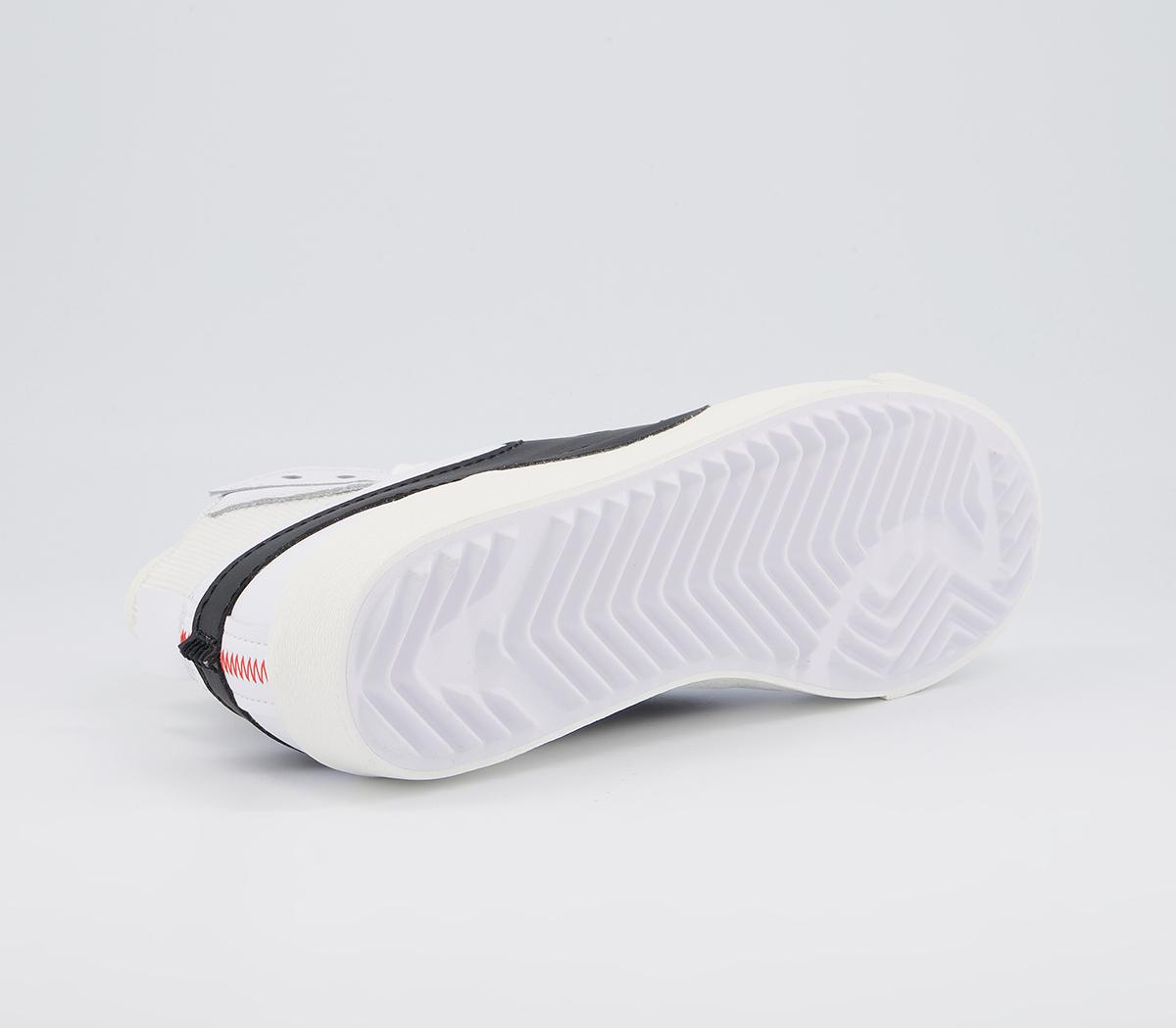 Nike Blazer Mid 77 Jumbo Trainers Nike Blazer Mid 77 Jumbo Trainers White Black White Sail White Team Orange