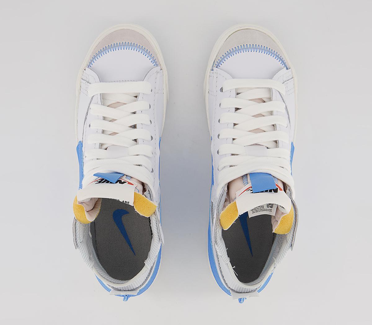Nike Blazer Mid 77 Jumbo Trainers Nike Blazer Mid 77 Jumbo Trainers White University Blue Sail Black