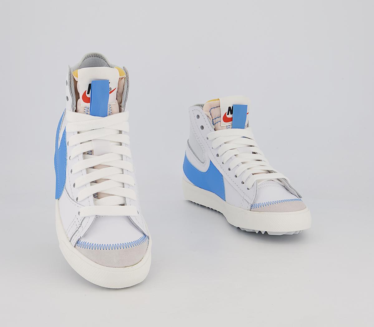 Nike Blazer Mid 77 Jumbo Trainers Nike Blazer Mid 77 Jumbo Trainers White University Blue Sail Black
