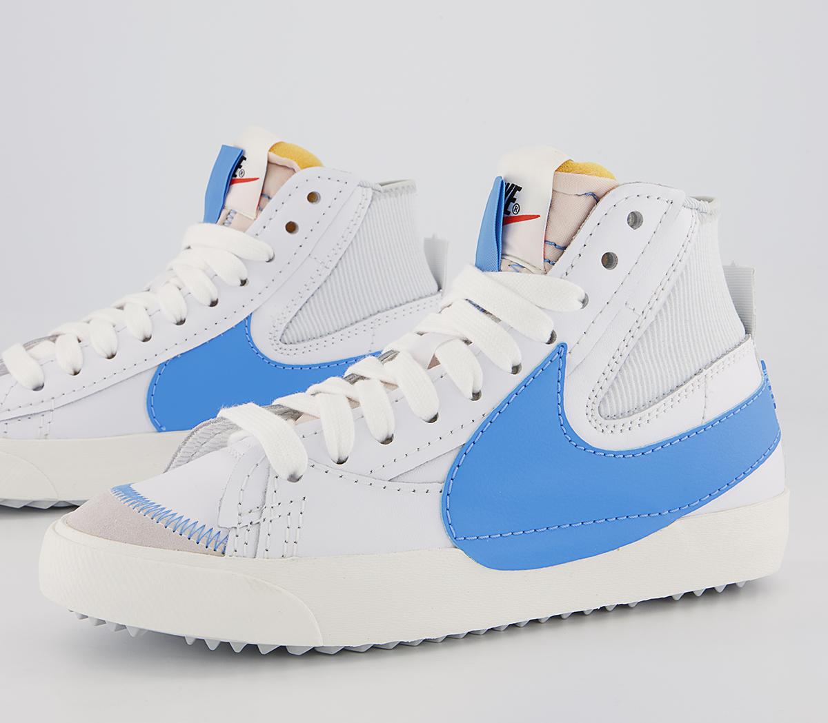 Nike Blazer Mid 77 Jumbo Trainers Nike Blazer Mid 77 Jumbo Trainers White University Blue Sail Black